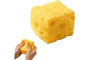 Big Cheese Squishy Cube,Anxiety Relief Butter Squishy Cheese Squeeze Stress Ball Fidget Toys