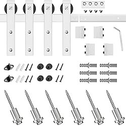 SMARTSTANDARD 8ft Siliding Barn Door Hardware Kit