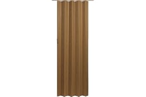 LTL Home Products VS4880K Via Accordion Folding Door, 48" x 80", PVC, Oak