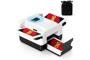 Automatic Card Shuffler 1/2 Deck, One-Click Shuffling Mode, 2000mAh Rechargeable Shuffle Machine with Storage Bag, Electric P