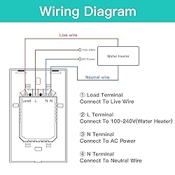 BSEED Smart Water Heater Switch, Compatible with