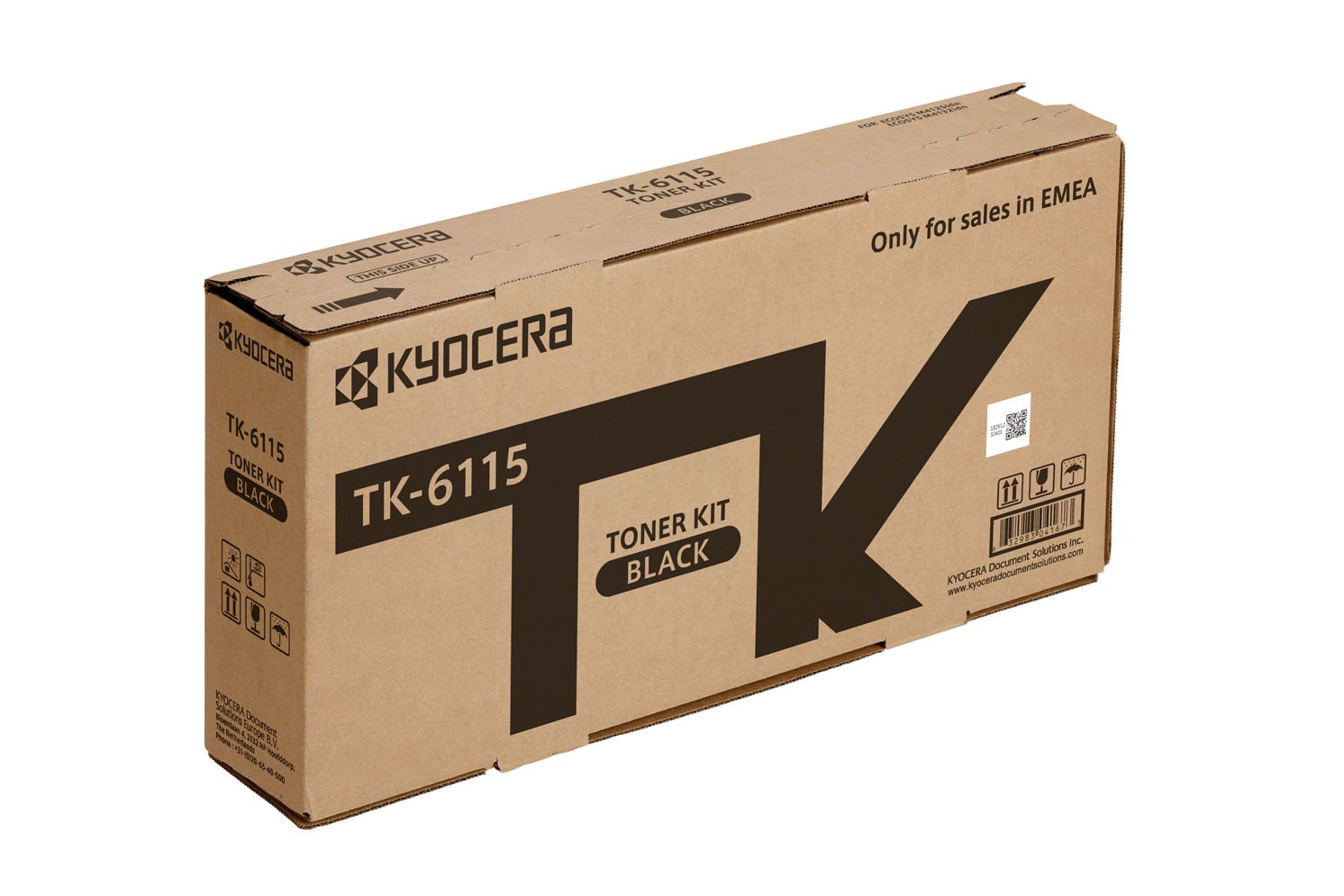 Kyocera TK-6115 Printer Toner Black Original Toner Cartridge 1T02TVBNL0. Toner Printer Multifunction Compatible for M4125idn, M4125idn, M4132idn and M4132idn. Up to 15000 Pages