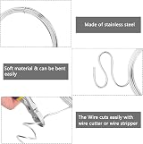 TooTaci 30M Stainless Steel Wire 1.5mm Flexible Metal Artcraft DIY Garden Fence view 3