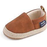LONSOEN Baby Toddler Boys Girls Loafers Newborn Leather Moccasins Infant First Walking Dress Shoes