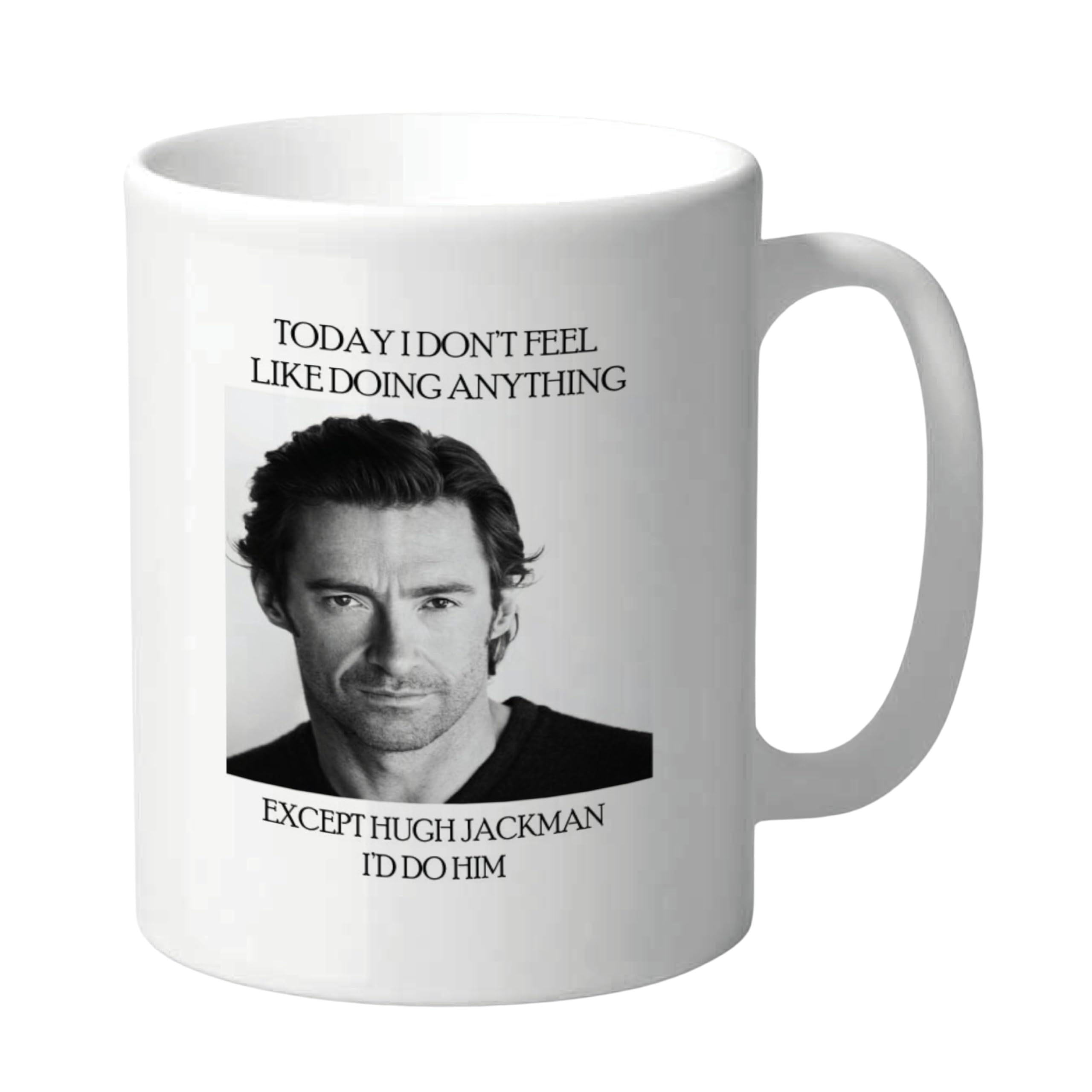 Cheeky Chops Funny Hugh Jackman Mug Rude Coffee Cup for Women Men Novelty Celebrity Crush