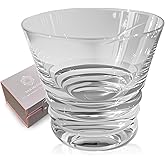 SANMENMO Hand Blown Crystal Whiskey Glass, 8.5Oz Edo Kiriko Style Cut Rocks Glass, Japanese-Inspired Luxury Lowball for Whisky, Bourbon & Spirits – Celebrate the Moment