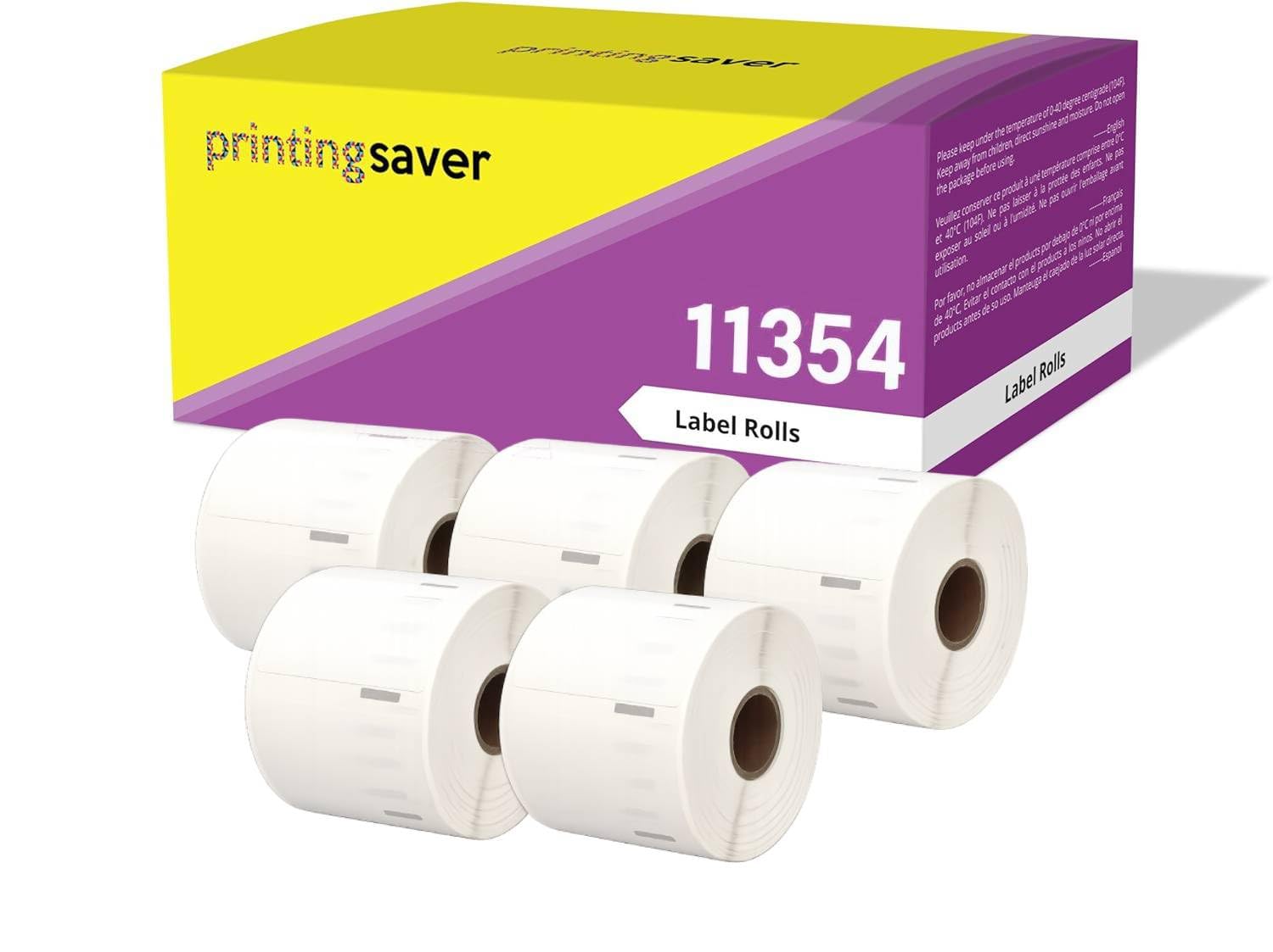5 Compatible Rolls 11354 S0722540 57mm x 32mm Address Labels for LabelWriter 4XL 450 400 330 320 310 Twin Turbo Duo Seiko SLP 450 430 420 400 240 220 200 120 100 Pro Plus (1000 Labels per Roll)