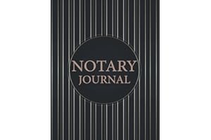 Notary Log Book: Notary Log Book | Notary Public Record Book | Notary Public Journal to Record Notarial Acts | Agent Journal 
