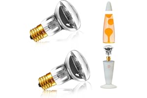 BLAKAPOO R39 E17 30W Lava Lamp Bulbs 120V, Soft Warm White 2700K, Large Reflection Angle 270°, E17 Base 30 Watt Lava Original Light Bulb Replacement, for Bubble Glitter Lamp, Lavalampe, Dimmable, 2-Pack