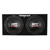MTX Audio Terminator Dual 12" Subwoofer Package With Amplifier – TNP212D2, 1200W Peak