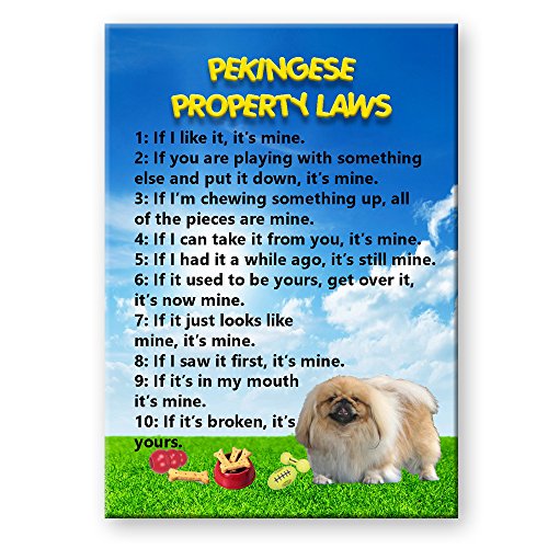 Pekingese Property Laws Fridge Magnet
