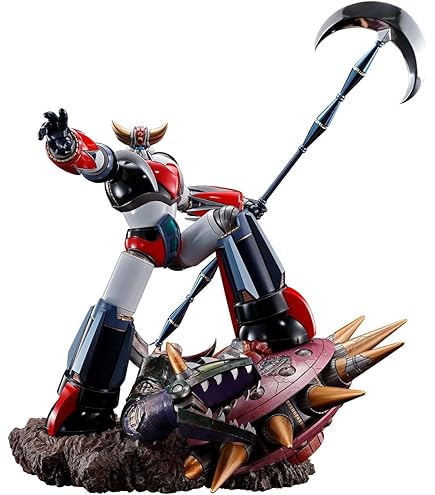 GOLDORAK Figurine & Soucoupe Super Robot Chogokin Bandai
