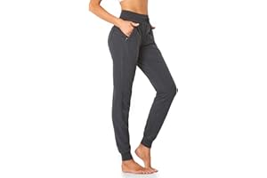 SEVEGO Tall Women's 30/32/34/36 Inseam Jogger Lightweight Cotton Sweatpants Zipper Pockets Running Long Sweat Pants