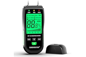 Wood Moisture Meter, Firewood Moisture Tester, Drywall Moisture Detector Professional Moisture Content Meter Lumber Logs Conc