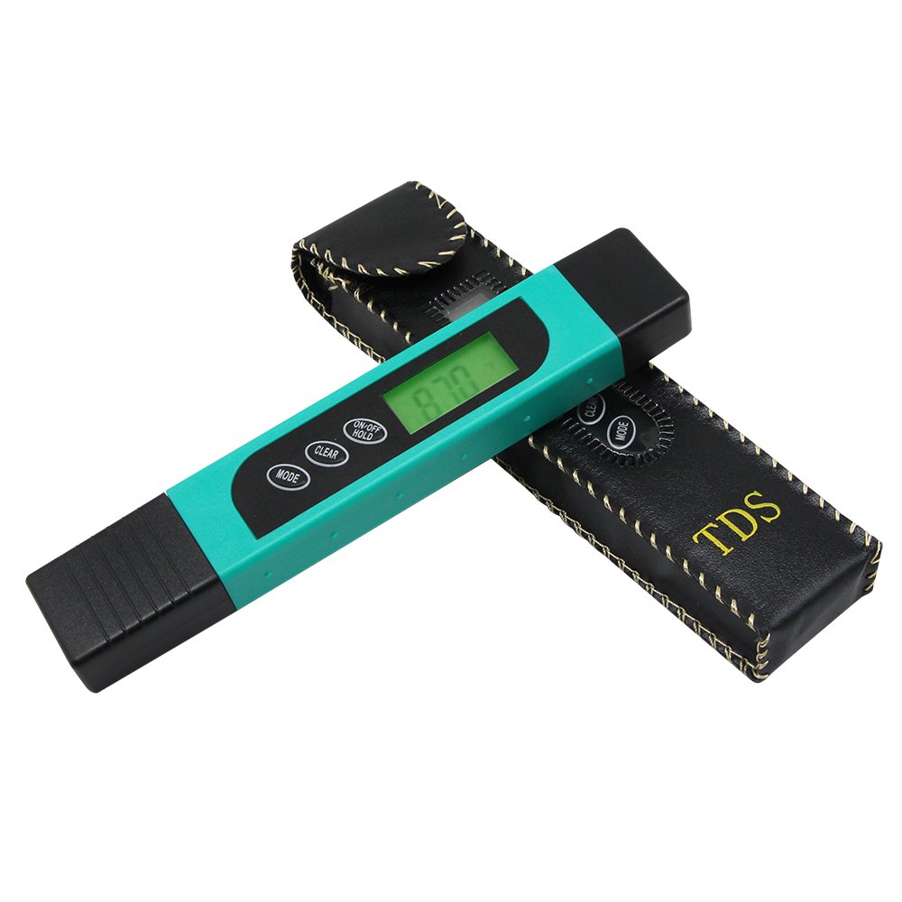 Water Quality Tester, Professional TDS Meter Digital Water Tester Device with LCD Screen, Handheld 0-9999 ppm TDS Measurement Water Tester Ideal for Drinking Water, Aquariums and More (Green)