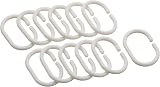 Amazon Basics Shower Curtain with Hooks 180 x 180 cm White Mould Resistant view 7