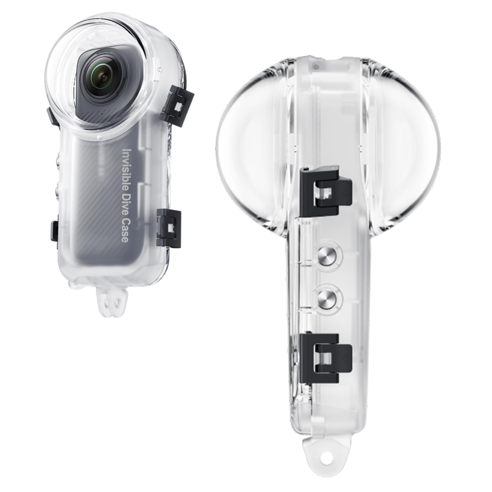 Birgipar Invisible Dive Case for Insta360 X4 - Transparent Acrylic - Underwater Camera Housing - Waterproof up to 50m - Compatible with Selfie Sticks & Tripods