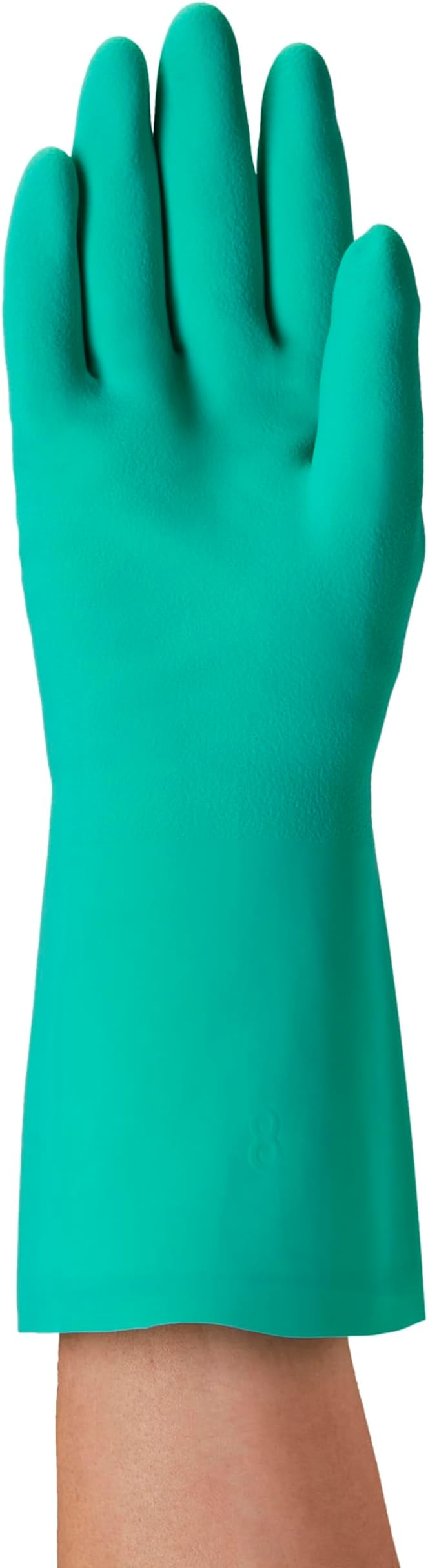 Ansell AlphaTec 37-675 Nitrile Chemical Work Gloves Gauntlets Green Size 9 12