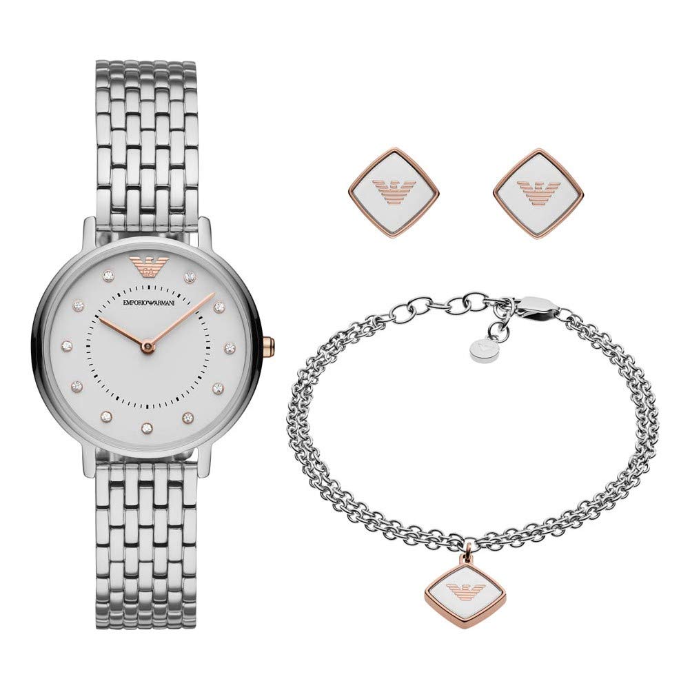 Emporio Armani AR80023 Ladies Watch and Jewellery Gift Set