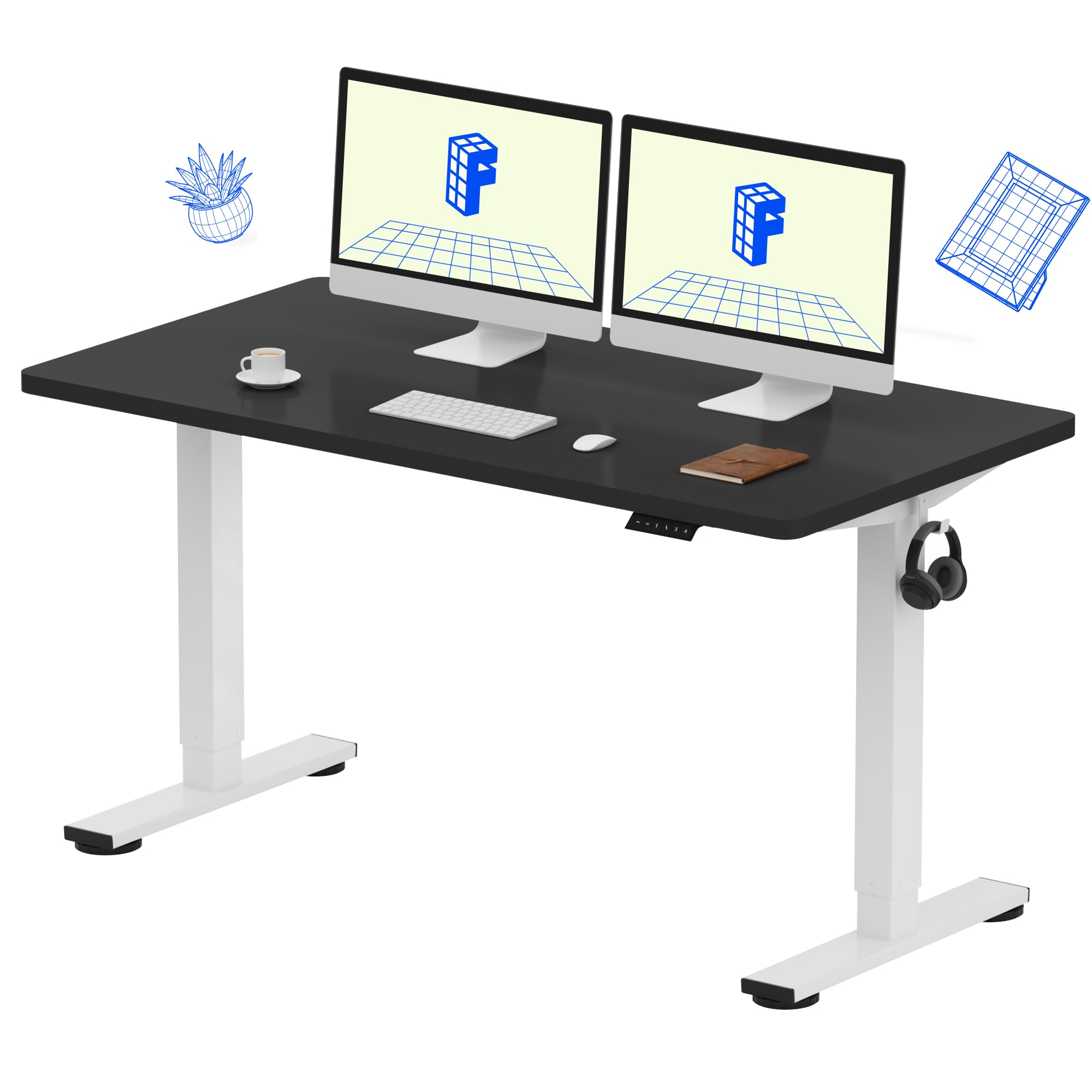 FLEXISPOT EN1 One Piece Standing Desk, 55 x 28 Inch