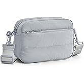 Gitus Crossbody Bags for Women Small Puffy Shoulder Handbag Travel Cross Body Purse with RFID Blocking Cards Slot