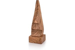 NIRMAN Display Stand Wooden Nose Shaped Eyeglass Holder/Spectacle Display Stand-Unique Desktop Accessory and Gifts Home Décor (2" x 2" x 6")