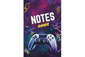 Carnet de notes - THÈME Gamer: Carnet de composition ligné pour enfants, 100 pages, 6"x9", 15,2 x 22,9 cm