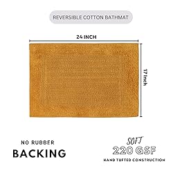 Savi Home Bath Mat Rug 17x24 Honey