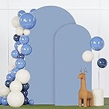 FANPROMS Wedding Arch Cover Set of 2 Dusty Blue