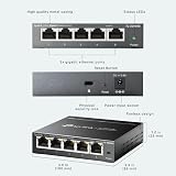 TP-Link TL-SG605E Managed 5-Port Gigabit Switch Plug & Play Cloud Metal Power view 7