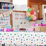 OSDUE Balloon Theme Party Tablecloth 4 Pack 137x274 cm Happy Birthday view 6