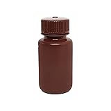EISCO Reagent Bottle, Amber, 60mL - Wide Mouth with