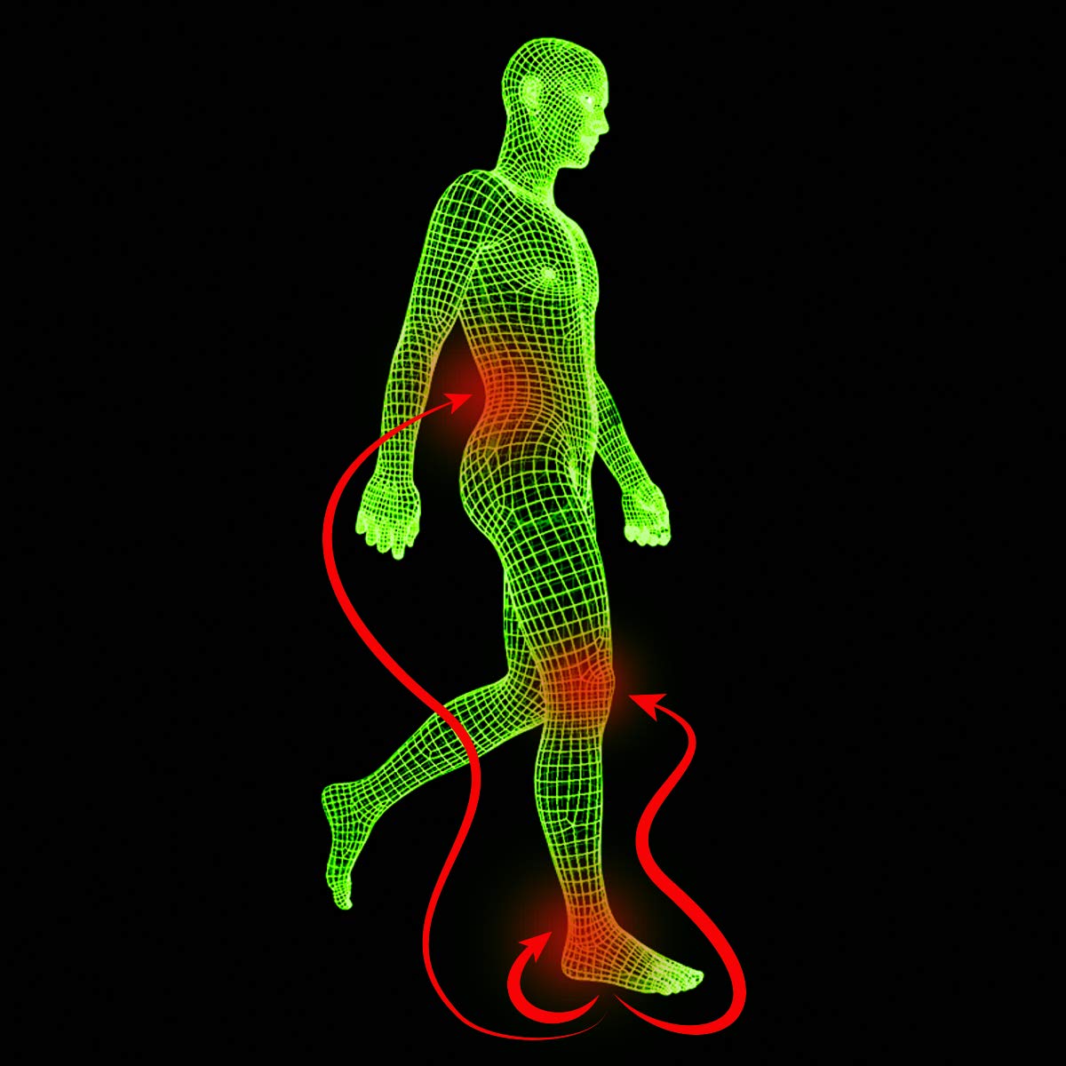 PROFOOT Stress Relief Insoles for Women Sizes 6-10, Lightweight Foam Shoe Inserts with Pressure-Relieving Technology for All-Day Comfort - 1 Pair