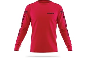 13FA Instructor Performance Long Sleeve - USA Patriotic Shirt - Durable Breathable Moisture Wicking Law Enforcement Uniform