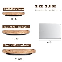 Wood Lazy Susan Organizer Kitchen Turntable for