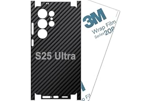 S25 Ultra Skin Wrap Carbon Fiber 3M Film Protective Back Glass S25 Ultra Sticker Decal (Full Wrap)
