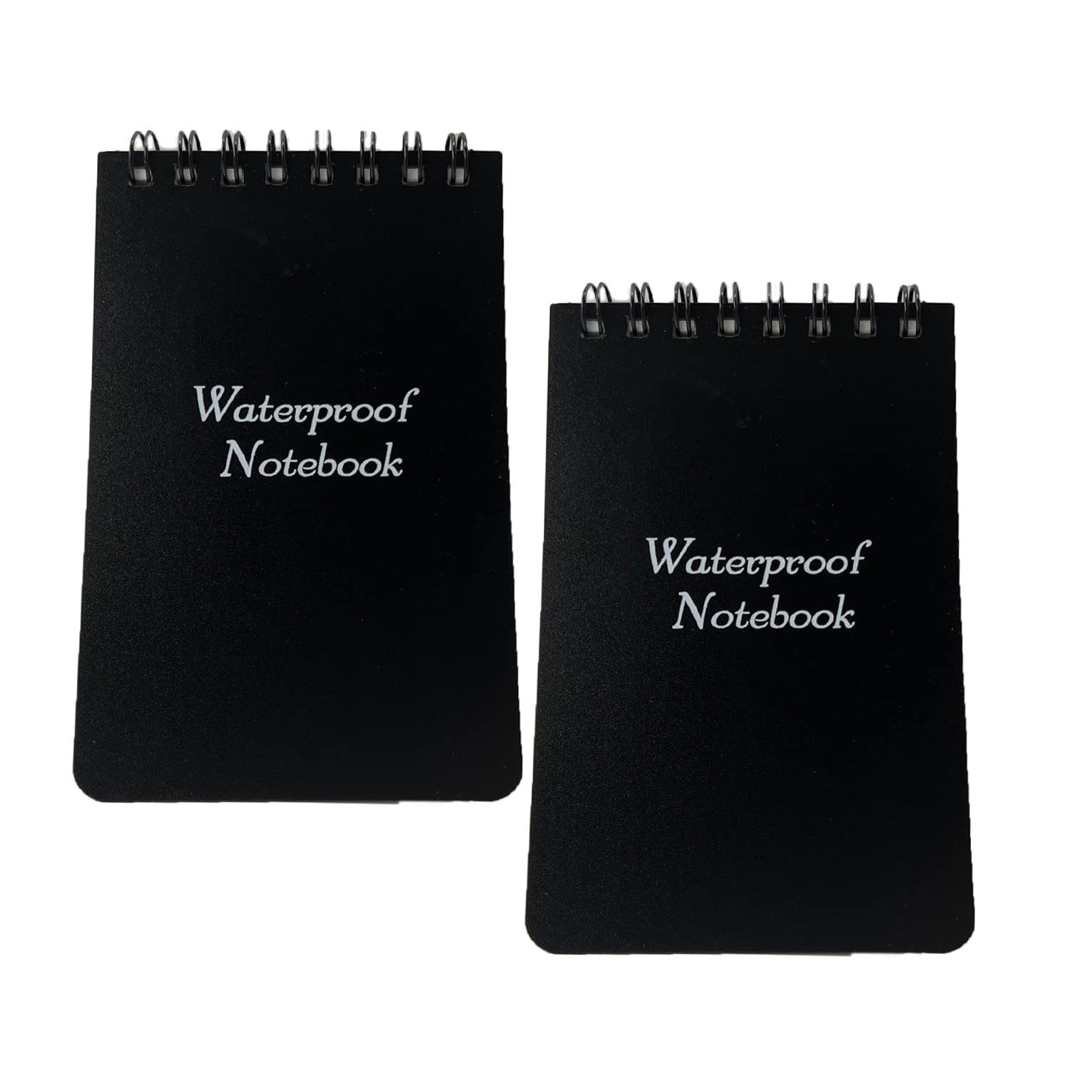 2pcs Waterproof Notebook, 3 x 5" Police Notepad, Write in The Rain Pocket Notebook, All-Weather Memo Paper Notepad with Cover. …