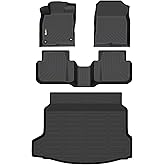 HAFIDI® Floor Mats & Cargo Liner Set Fit for 2025-2026 Honda Civic Hybrid Hatchback All Weather Protection TPE Anti-Slip Car Full Set Floor Liners Custom Accessories - Black