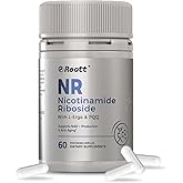 REOTT NR Nicotinamide Riboside Supplement 300mg, Supports NAD+ Boosting, 60 Capsules, with L-Ergothioneine and PQQ for Cell Health & Healthy Aging