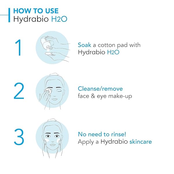 BIODERMA – HYDRABIO H2O – MICELLAR WATER – CLEANSING AND MAKE-UP REMOVING – FOR DEHYDRATED SENSITIVE SKIN , 16.91 FL OZ (PACK OF 1)