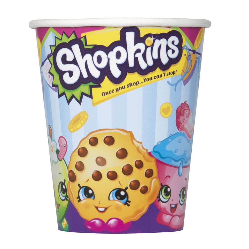 Shopkins Paper Cups [8 Per Pack - 9 oz - 270 ml]