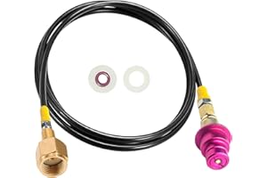 EDSUMEY CO2 Adapter Quick Connector Hose, for Co2 Storage Tanks Compatible With Soda Machine Duo/Terra/Art/E-Duo/GAIA(60in)