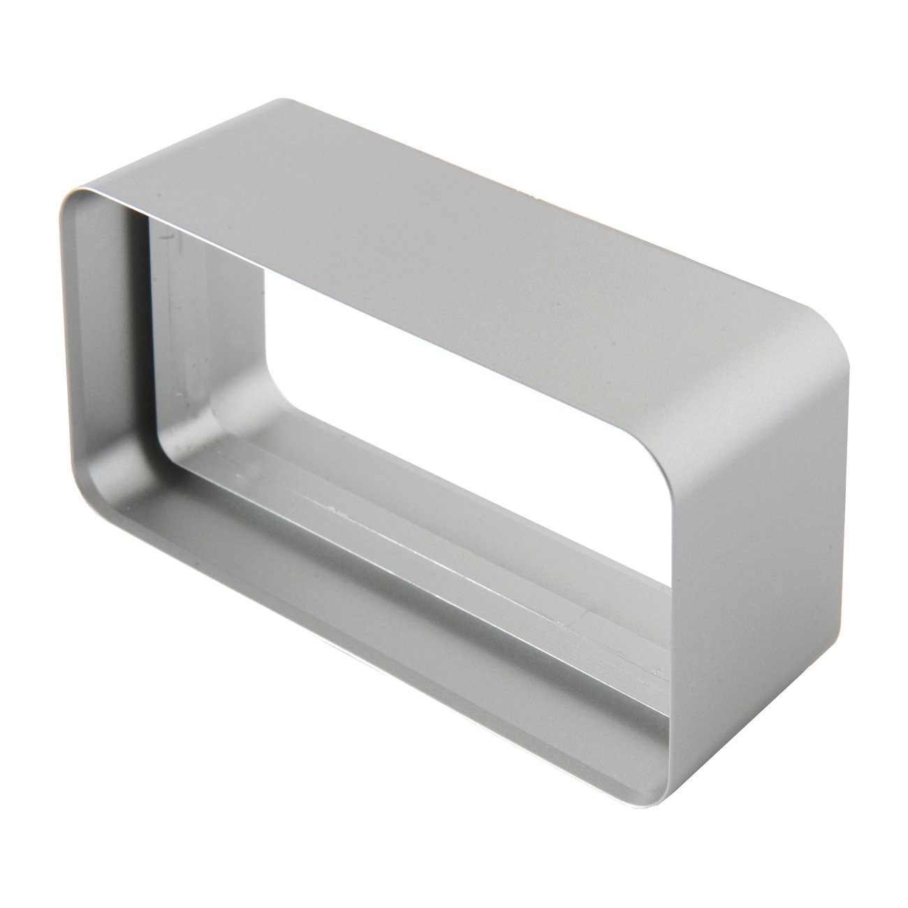 La Ventilazione CG126AC ABS Coupling for Rectangular air Hoses, Satin Chrome, 120x60 mm