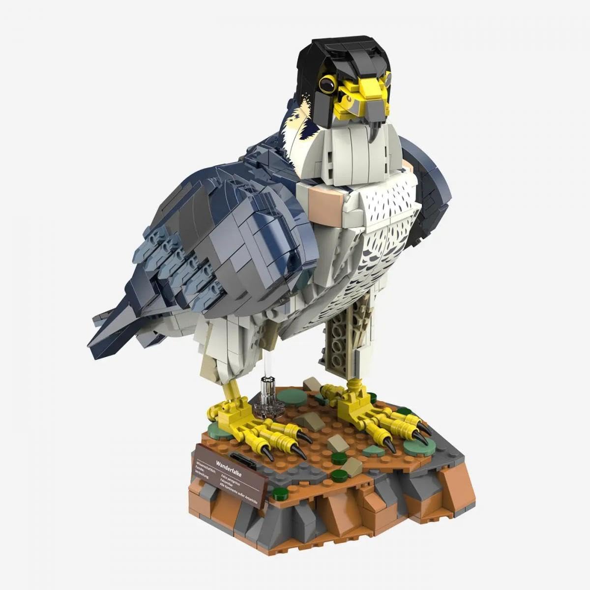BlueBrixx Pro 108694 – Wanderfalke aus Klemmbausteinen mit 1067 Bauelementen