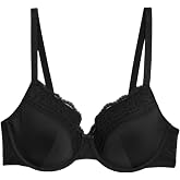 Marks and Spencer Womens Lace Trim Under Wired Padded Full Cup Bra