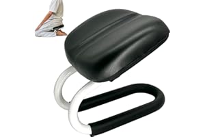 XDONEF Meditation Bench, Metal Kneeling Stool, Adjustable Height Meditation Chair, Seiza Chair, Prayer Bench with Cushion for Home Studio Portable Non-Slip Yoga Stool