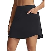 baleaf Women's 17" Golf Skirts 3 Pockets High Waisted Stretchy Tennis Athletic Skorts Workout Running Casual Summer