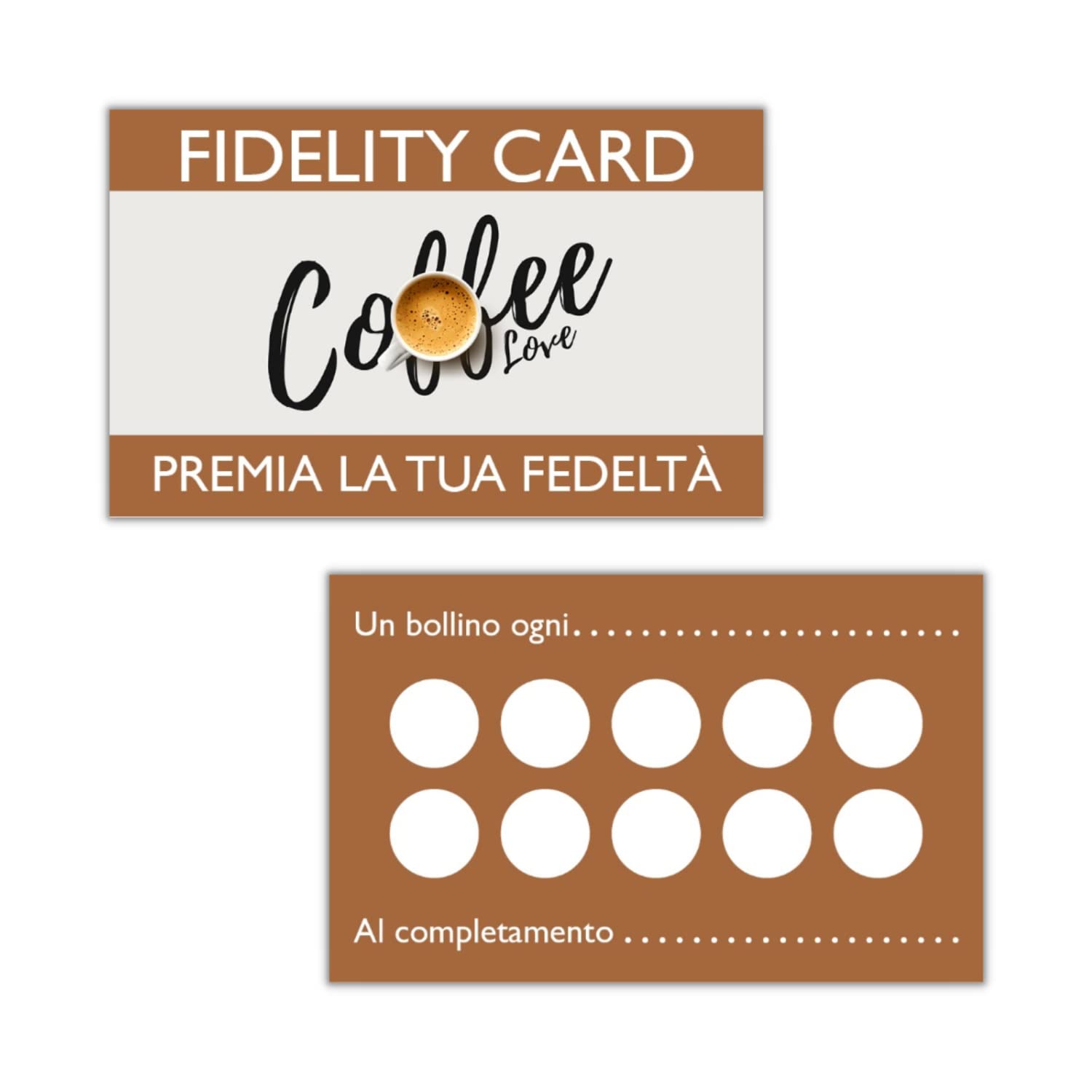 Loyalty Cards 10 Boxes Multipurpose Design for Bar, Restaurants and coffe shop, Fidelity Card Multipurpose printed on paper 350g FIDELIZZA YOUR CUSTOMERS (50pcs)