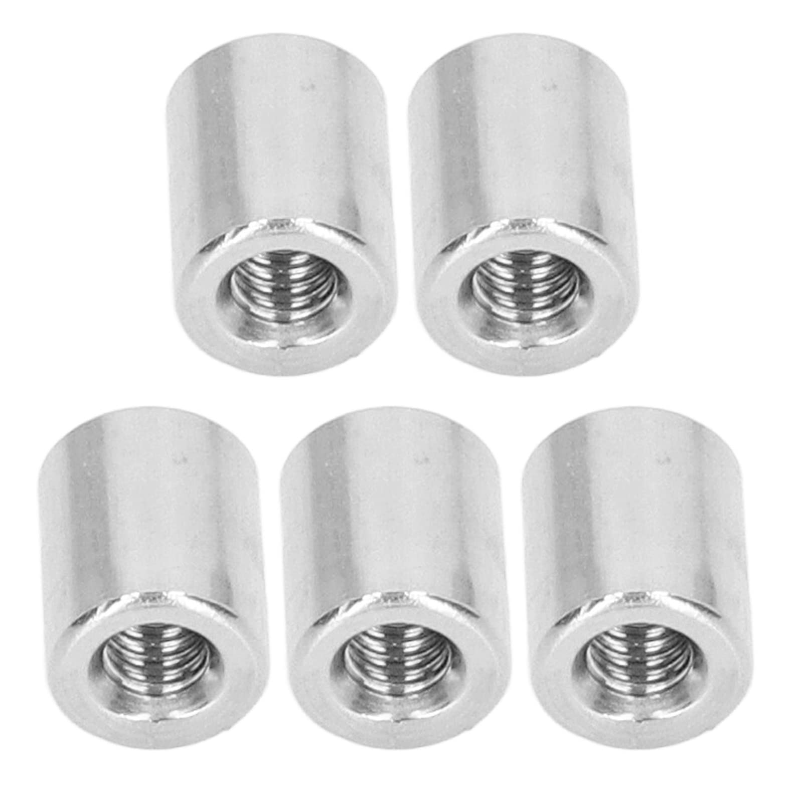 Jenngaoo M4 x 0.7 Coupling Nut 10mm Threaded Rod Connector, 304 Stainless Steel Sleeve Stud Nut for Mechanical Equipment Pipe Repairs, 50 Pack