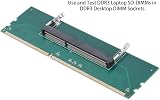Diyeeni DDR3 Memory Adapter Card Notebook SO-DIMM to Desktop DIMM 204 Pin to view 3